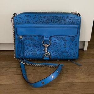 Blue Rebecca Minkoff crossbody bag. Like new.